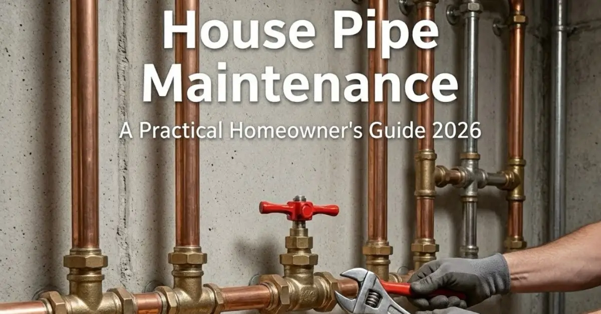 House Pipe Maintenance: A Practical Homeowner's Guide 2026