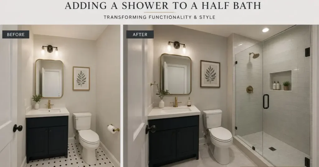 Adding a Shower to a Half Bath: Complete Guide