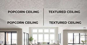 Popcorn Ceiling vs Textured Ceiling