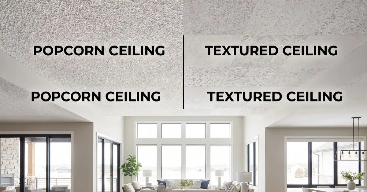 Popcorn Ceiling vs Textured Ceiling
